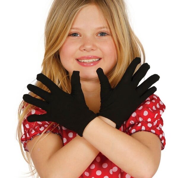 Guantes negros infantiles
