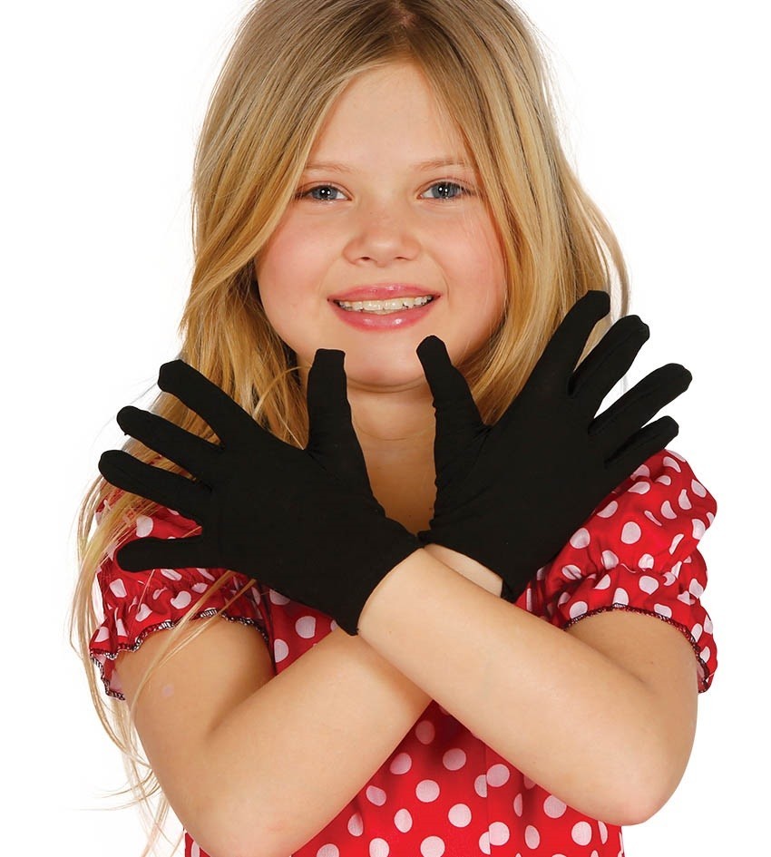 Guantes negros infantiles