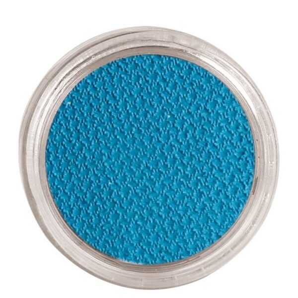 Maquillaje al agua azul claro