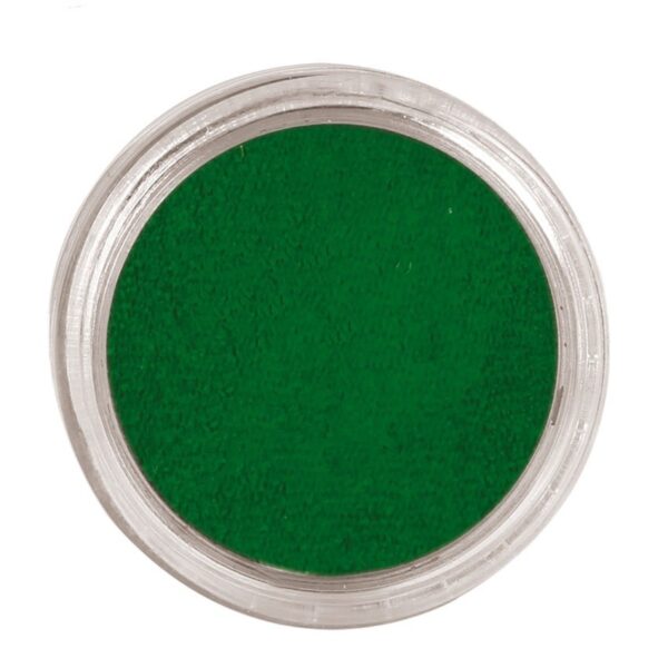 Maquillaje al agua verde oscuro