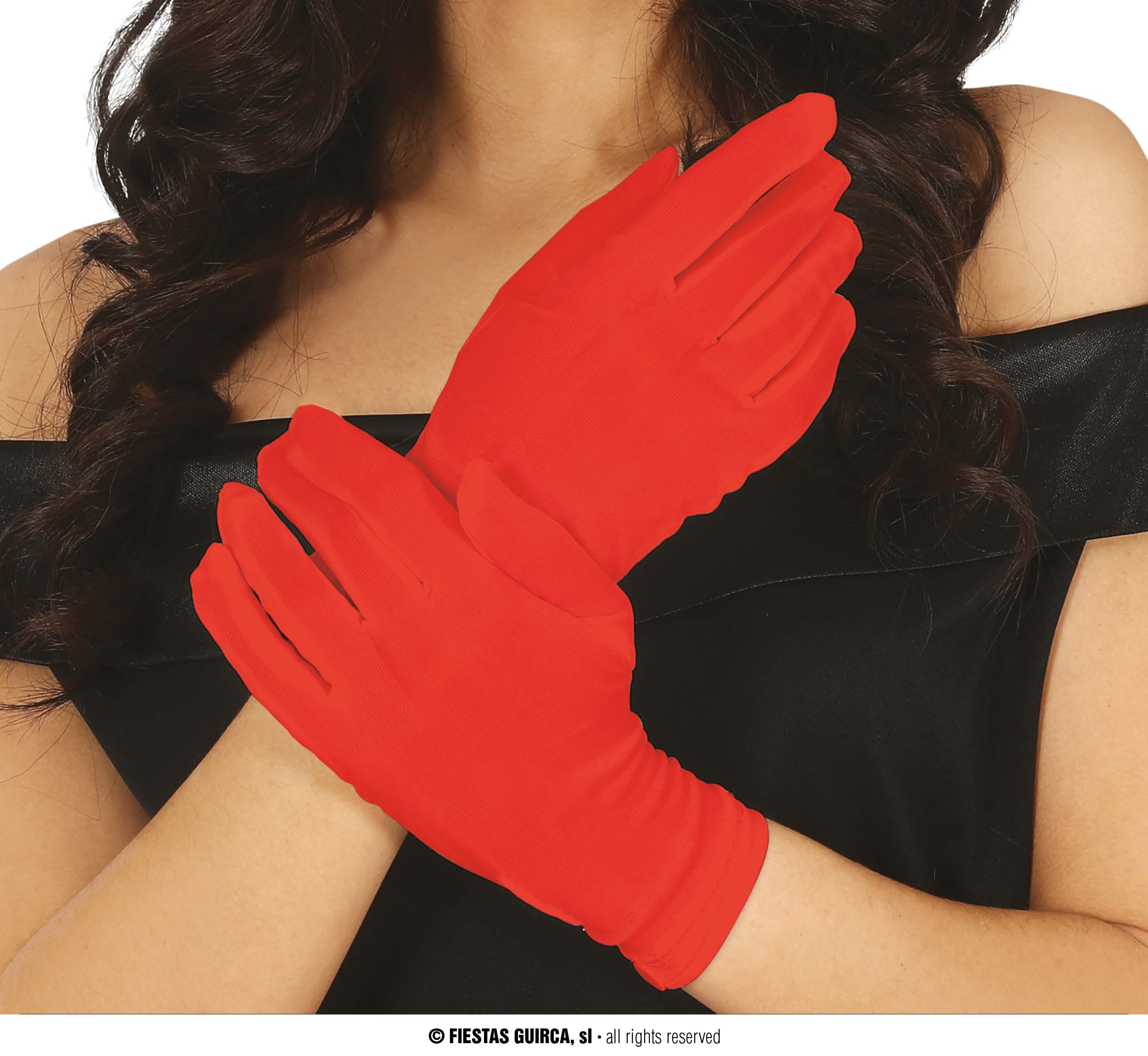 Guantes rojos cortos