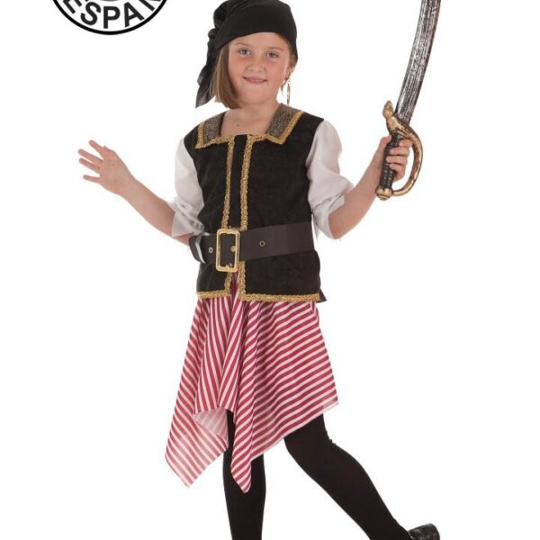 Disfraz de pirata para niña