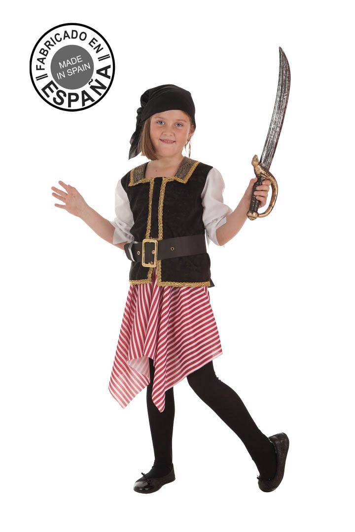 Disfraz de pirata para niña