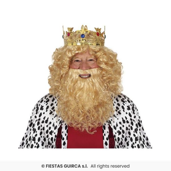 Peluca y barba Rubia