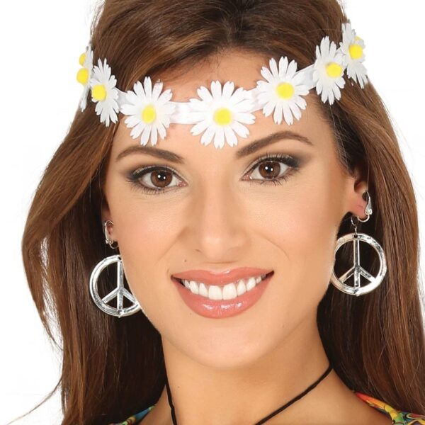Diadema flores blancas