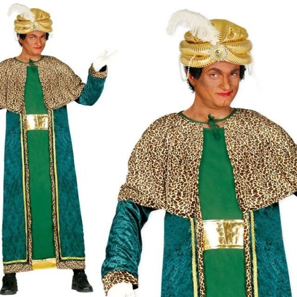 Disfraz de Rey mago verde