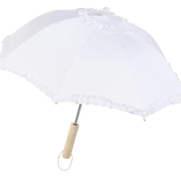 Sombrilla tela blanca