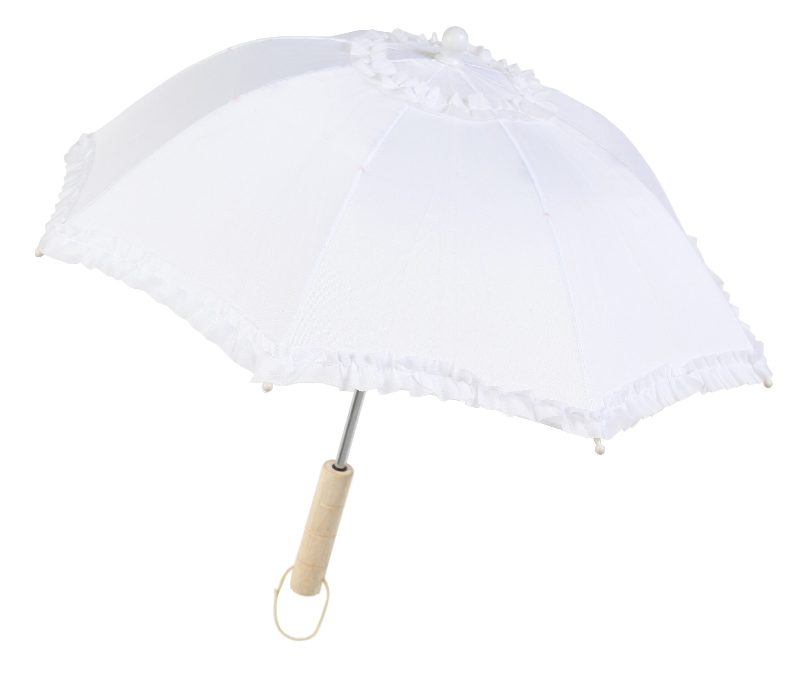 Sombrilla tela blanca