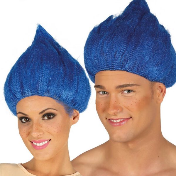 Peluca de enano Azul