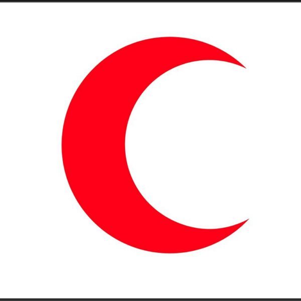 Bandera Media Luna Roja