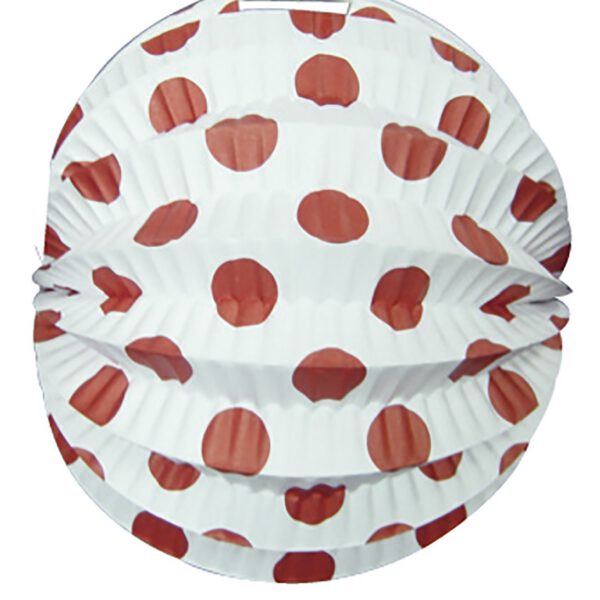Farol Andaluz Blanco puntos Rojos