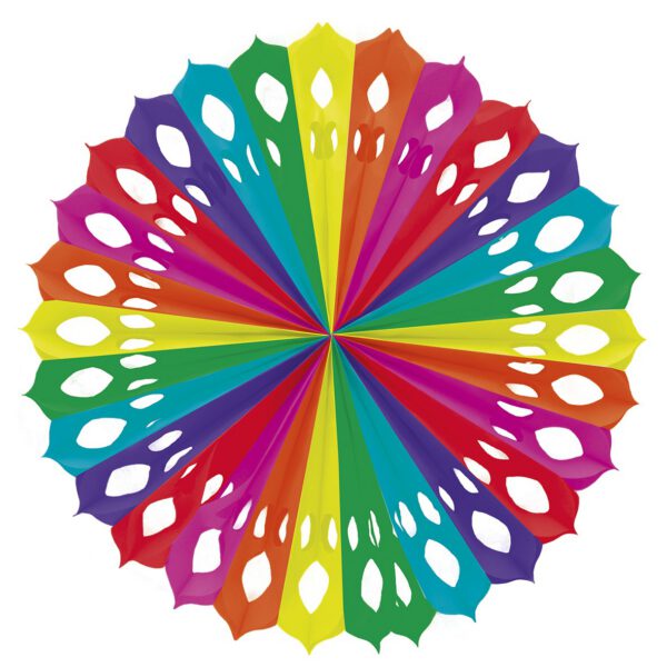 Abanico de papel Multicolor