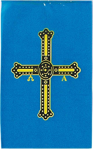 Bandera de plástico de Asturias