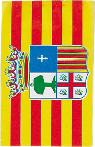 Bandera de plástico de aragón