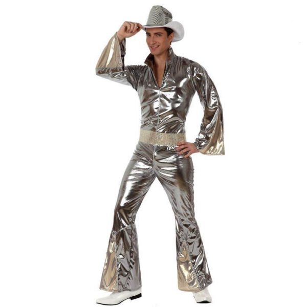 Disfraz Chico Disco Plata