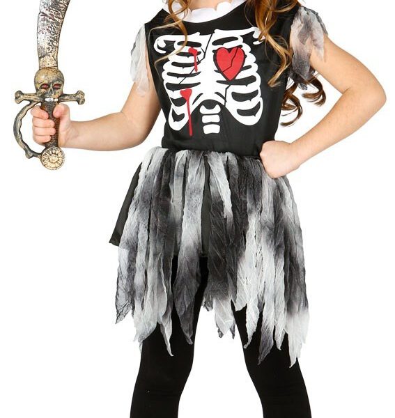 Disfraz de Pirata Zombie para niña