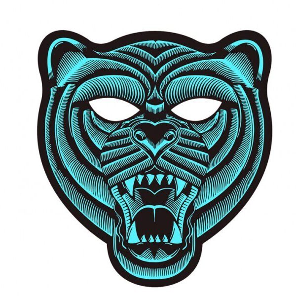 Máscara de Tigre con luz