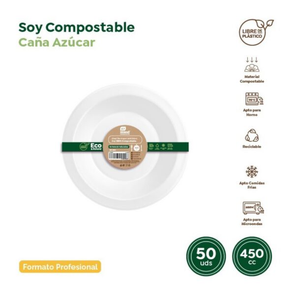 Bol Redondo 450cc compostable