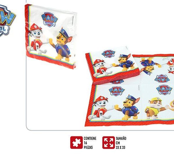 Servilletas de la patrulla canina