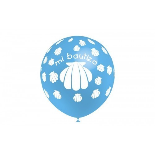 Globo Mi Buatizo azul