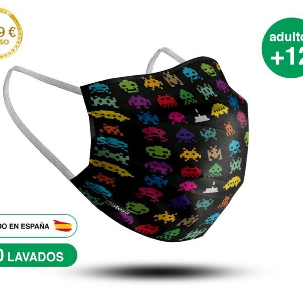 Mascarilla Lavable Marcianos