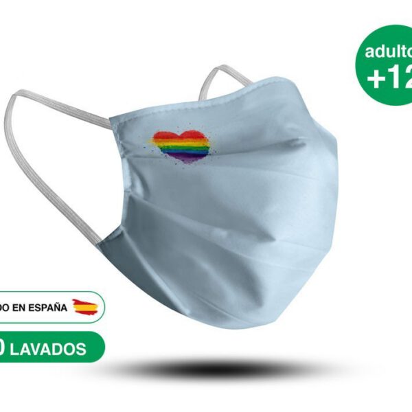 Mascarilla Azul Love