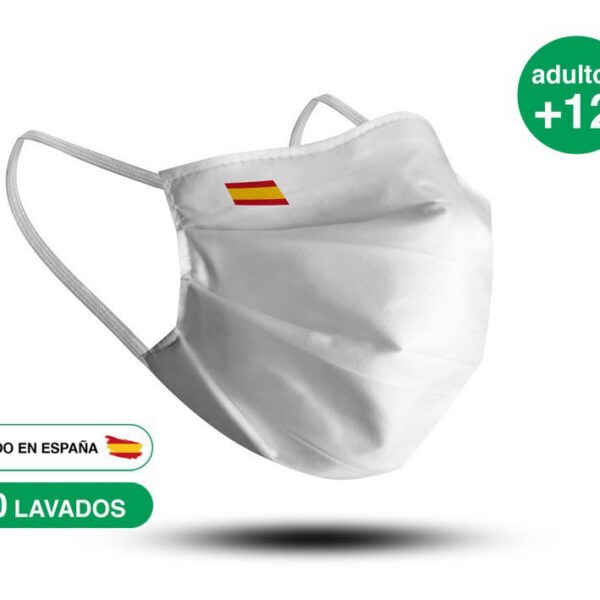 Mascarilla Blanca Bandera