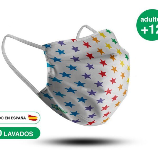 Mascarilla lavable Estrellas