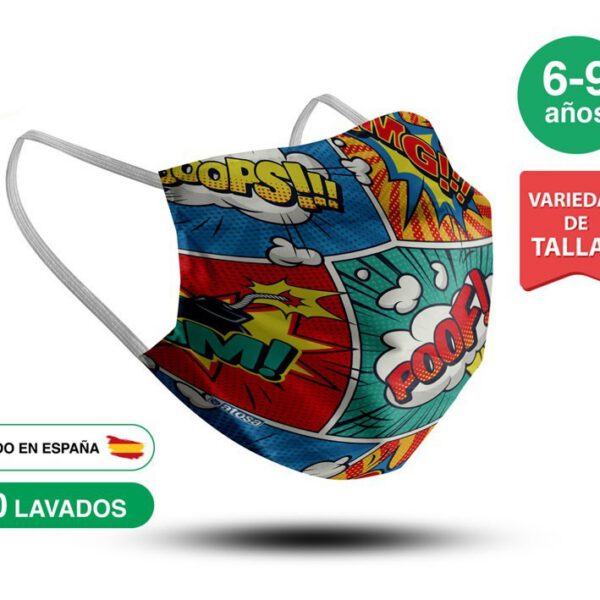 Mascarilla Lavable Comic