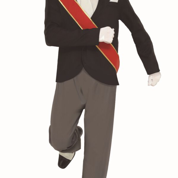 Disfraz negro del ataud