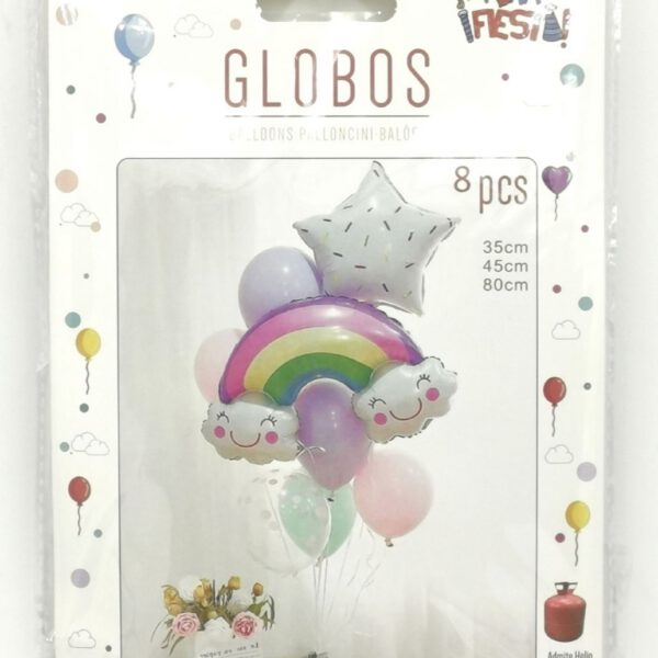 Conjunto Globos Arcoiris