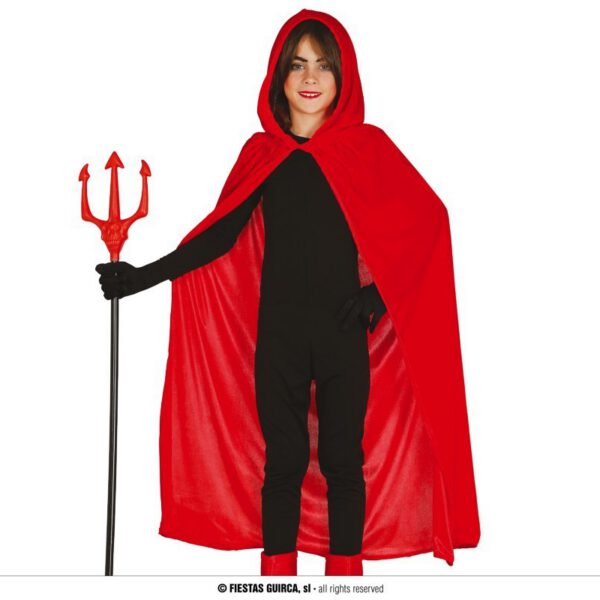 Capa Roja con capucha Terciopelo