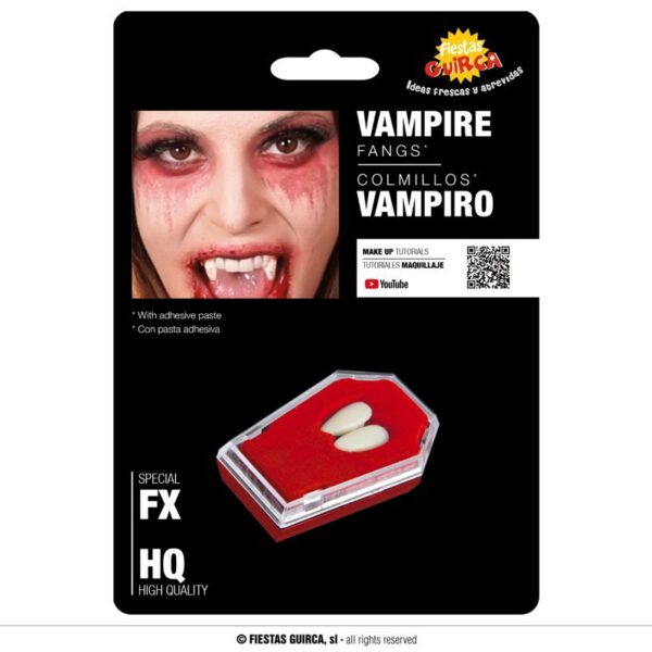 Colmillos Vampiro con Adhesivo