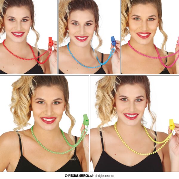Colla silbato neon