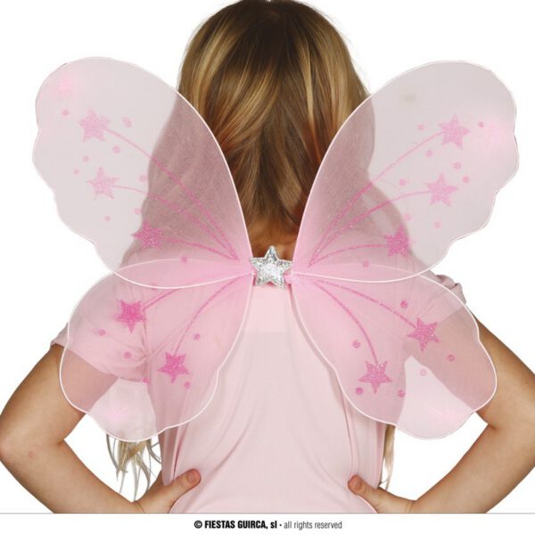 Alas de Mariposa Rosa