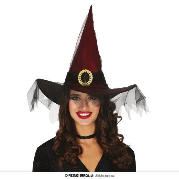 Sombrero Bruja con velo