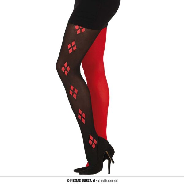 Pantys rojos y negros