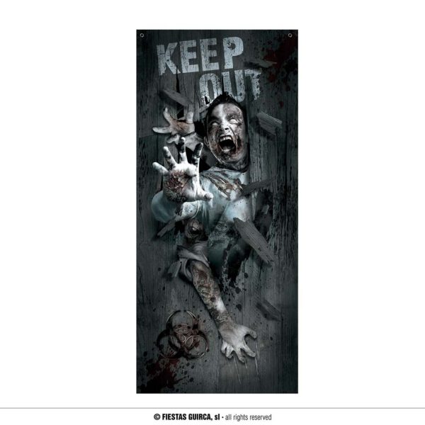 Decoración puerta Zombie