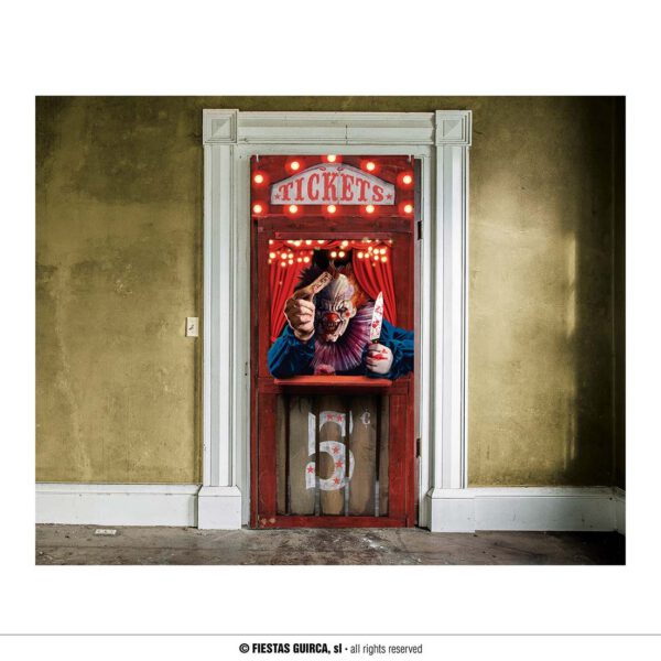 Decoración puerta horror circus