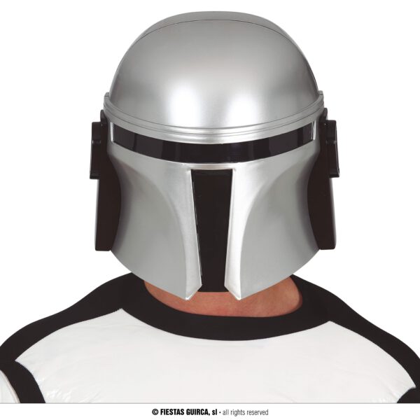 Casco Plateado Soldado Espacial