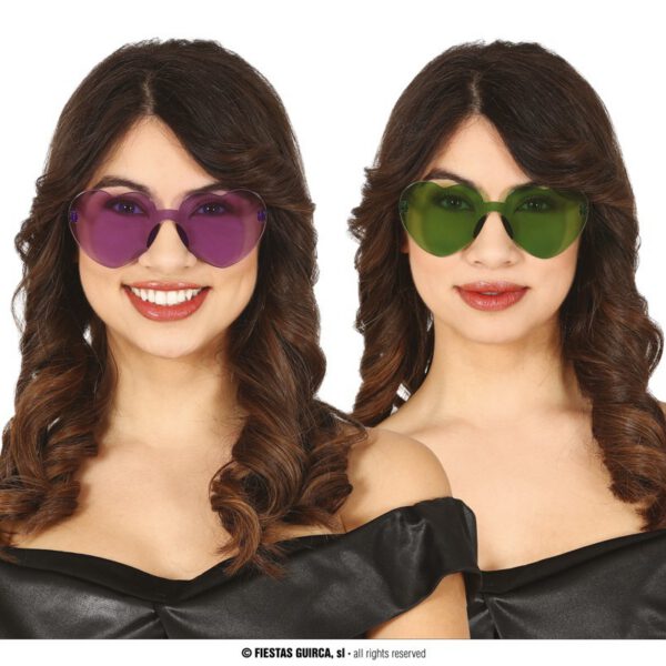 Gafas de Corazón Transparente