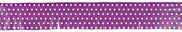 Fleco Morado con Lunares