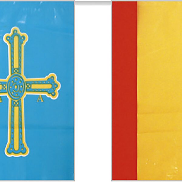 Bolsa de Bandera de plástico España con Asturias