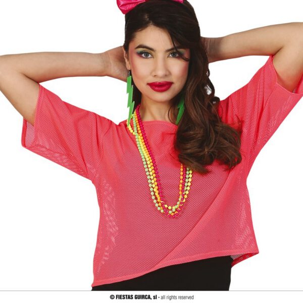 Camiseta de Red rosa neon