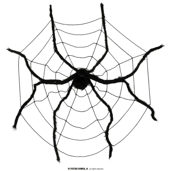 Telaraña con araña gigante