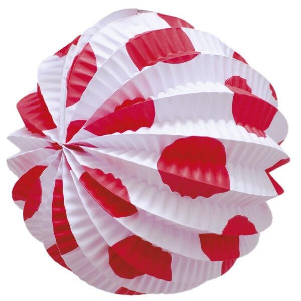 Farol Blanco lunar grande rojo 12 unidades