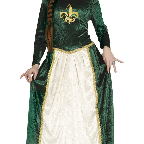 Disfraz de Dama Medieval Verde