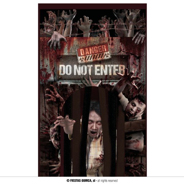 Decoración puerta Zombie