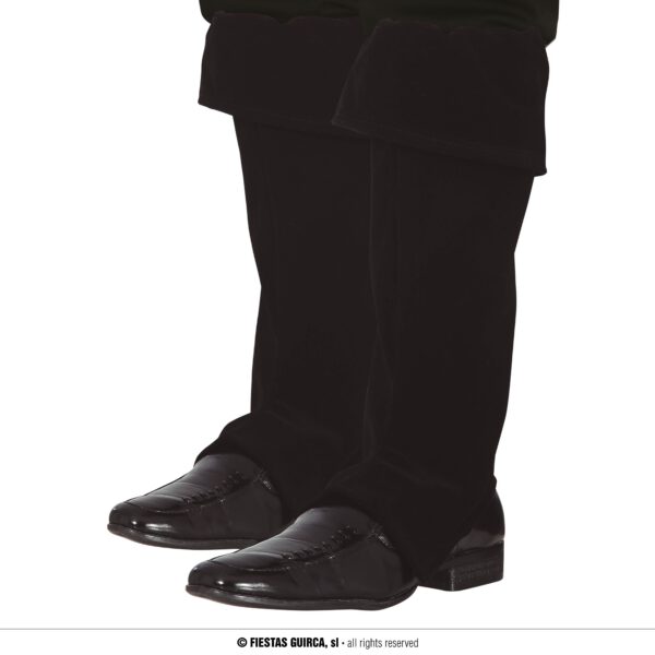 Cubrebotas negro infantil