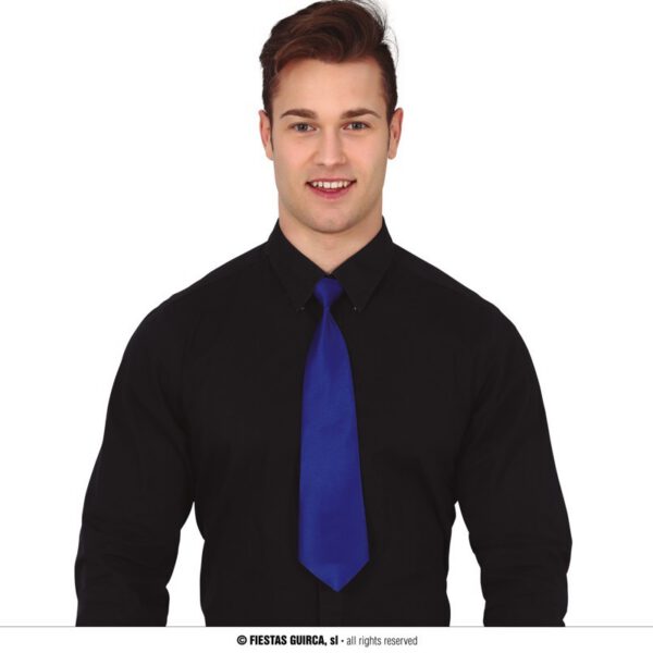 Corbata azul